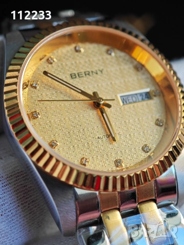 BERNY-Men Automatic Dress Watch - MIYOTA 8205 AUTOMATIC, снимка 3 - Мъжки - 52584686