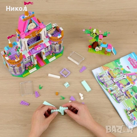 Конструктор Замък на принцеса - 687 елемента, снимка 3 - Конструктори - 53431469