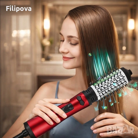 Електрическа четка за къдрене и изправяне на коса 3в1, снимка 3 - Аксесоари за коса - 53526852