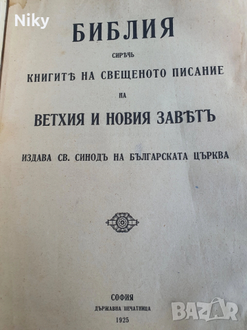 Библия-Семейна Литопис 1925г. , снимка 2 - Антикварни и старинни предмети - 52721150