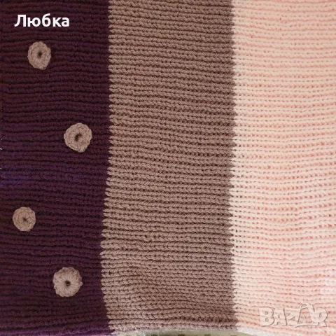 Дамски плетен ръчно пуловер , снимка 7 - Блузи с дълъг ръкав и пуловери - 47792479