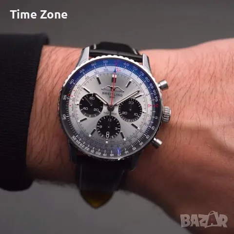 Breitling Navitimer B01 Chronograph 43mm Steel Silver Dial "Panda" Различни Варианти, снимка 11 - Мъжки - 47999828