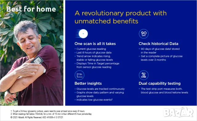 Freestyle Libre Смарт безжичен Четец, снимка 4 - Уреди за диагностика - 50051475