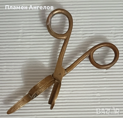 Месингова ножица за гасене на свещи. , снимка 5 - Антикварни и старинни предмети - 52617242