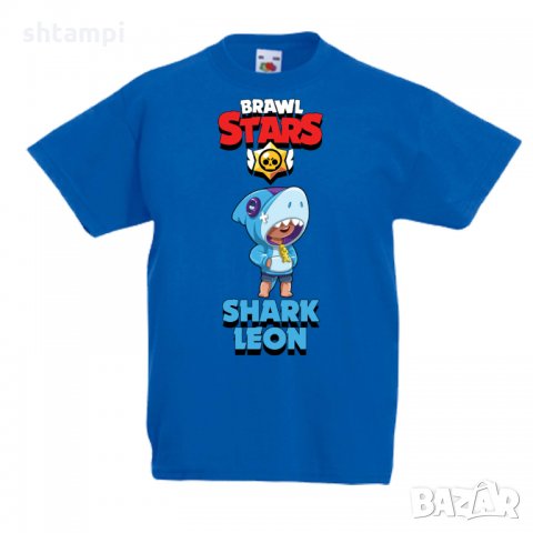 Детска тениска Shark Leon брол старс Brawl Stars, снимка 3 - Детски тениски и потници - 32928545