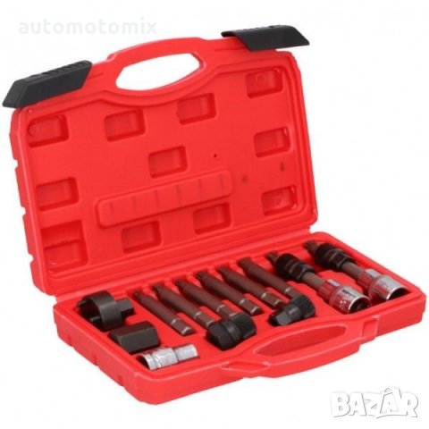 Комплект инструмент за демонтаж шайби на алтернатор 13 части - 3052