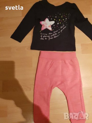 Панталонче и блузка за бебка , снимка 1 - Комплекти за бебе - 27170097