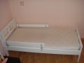 2 бр. Детско легло с парапет 70x160 IKEA KRITTER с латексов матрак и подматрачна рамка, снимка 5