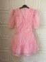 Розова дантелена рокля , снимка 6