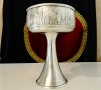 Викингски калаен бокал за вино,чаша 18 см.,500 мл.,Дракон , снимка 2