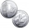 25 Лайткойн монета / 25 Litecoin ( LTC ) - Сребрист