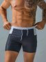 Мъжки плувни шорти със средна дължина със странични джобове, 3цвята - 023, снимка 4