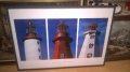 ФАРОВЕ-ТРИПТИХ-КАРТИНА С РАМКА И ТРИ СНИМКИ-ГЕРМАНИЯ, снимка 2