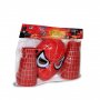 3404 Комплект маска на Спайдърмен с протектор и изстрелвачка паяк, снимка 2