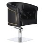 Хидравличен въртящ се фризьорски стол Bruno за фризьорски салон Z-FJ-83028-BLACK-FOTEL-BEZPODN, снимка 3