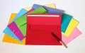 Пликове за покани, картички, ваучери, писма. Цветни пликове различни размери, снимка 4