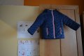 Детско зимно шушляково тъмно синьо яке - момиче, марка Lupilu, снимка 1 - Бебешки якета и елеци - 44046349