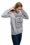 Нов дамски сив суичър с трансферен печат JACK DANIELS (Джак Даниелс), снимка 6