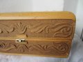 Голяма Луксозна дървена кутия за игра на шах с дърворезба, снимка 5