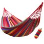 Единичен Хамак , 80х200 см, разноцветен памук + калъф за съхранение, снимка 1