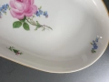 Meissen вази 14-17см/чиния 29см/стара Майсен порцеланова ваза-плато/бяла-цветя-злато, снимка 15