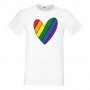 Мъжка тениска Rainbow Heart multicolor Прайд,Празник.Повод,Изненада, снимка 12