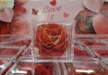 Дамско колие Сърце за вечна любов с Вечна роза, снимка 1 - Колиета, медальони, синджири - 39221162