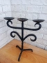 Стар свещник от ковано желязо, снимка 2