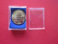 Уникална позлатена бижутерска монета плакет , снимка 5