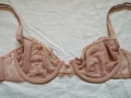 70А кокетен прозрачен дантелен сутиен в розов цвят, снимка 10