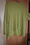 Пролетно-есенна плетена блуза с електриково зелено, с подплата от тюл, снимка 3