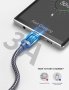 JSAUX USB A 3.0 към USB-C кабел за бързо зареждане, найлонова оплетка, 100 см, снимка 3