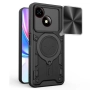 Удароустойчив магнитен калъф за ZTE Blade A35e 5G- Слайд капак за камерата, 360° Стойка, вкл. Протек, снимка 1