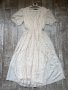 Елегантна нова романтична плисирана дълга нежна бяла рокля Zara , снимка 4