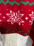 Разкошна еластична топла Коледна блуза с богата декорация и еднорог – 100 % акрил, снимка 3