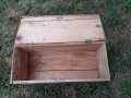 Антикварен-Стар Рисуван Дървен Родопски Сандък, снимка 6