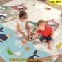 Меко двулицево детско килимче за игра 180×150 – океан и английска азбука - КОД 4613, снимка 18
