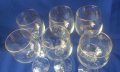 Кристални чаши за вино, столче, златна окраса 6 бр, снимка 3