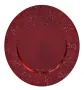 Коледна декоративна чиния, Червен, Ø33см, снимка 2