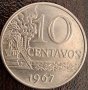 10 центаво 1967, Бразилия, снимка 1