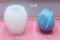 Силеконови молдове, калъпи, форми мече, лале, снимка 2
