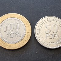 Монети. Африка. Централни Африкански Щати.  50 и 100 франка.  Много редки монети., снимка 4 - Нумизматика и бонистика - 36830454