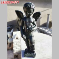 Градинска статуя фигура ангел от бетон, снимка 2 - Градински мебели, декорация  - 39515420