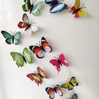 3D пеперуди светещи на тъмно или отразяващи светлината, снимка 13 - Декорация за дома - 33539140
