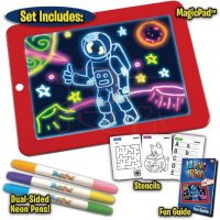 Светещ таблет за рисуване Magic Sketch Pad, снимка 8 - Рисуване и оцветяване - 39992550