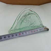 Стар стъклен салфетник, снимка 4 - Антикварни и старинни предмети - 32339583