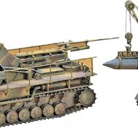 Hasegawa 1:72 Scale Morser Karl with Munition Spaner Model Kit, снимка 2 - Колекции - 37749914