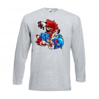 Мъжка тениска Mario Zombie VS Sonic Zombie Игра,Изненада,Подарък,Празник,Повод, снимка 10 - Тениски - 37238486