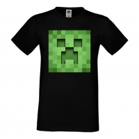Мъжка тениска Creeper Face 3,майнкрафт,Minecraft,Игра,Забавление,подарък,Изненада,Рожден Ден., снимка 2 - Тениски - 36492795