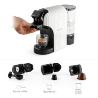 Еспресо машина Muhler, 3 в 1 съвместими с капсули Nespresso, Dolce Gusto и мляно кафе, снимка 2 - Кафемашини - 43807425